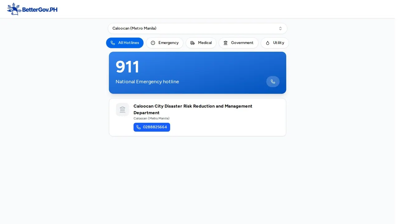 Preview of the Hotlines website
