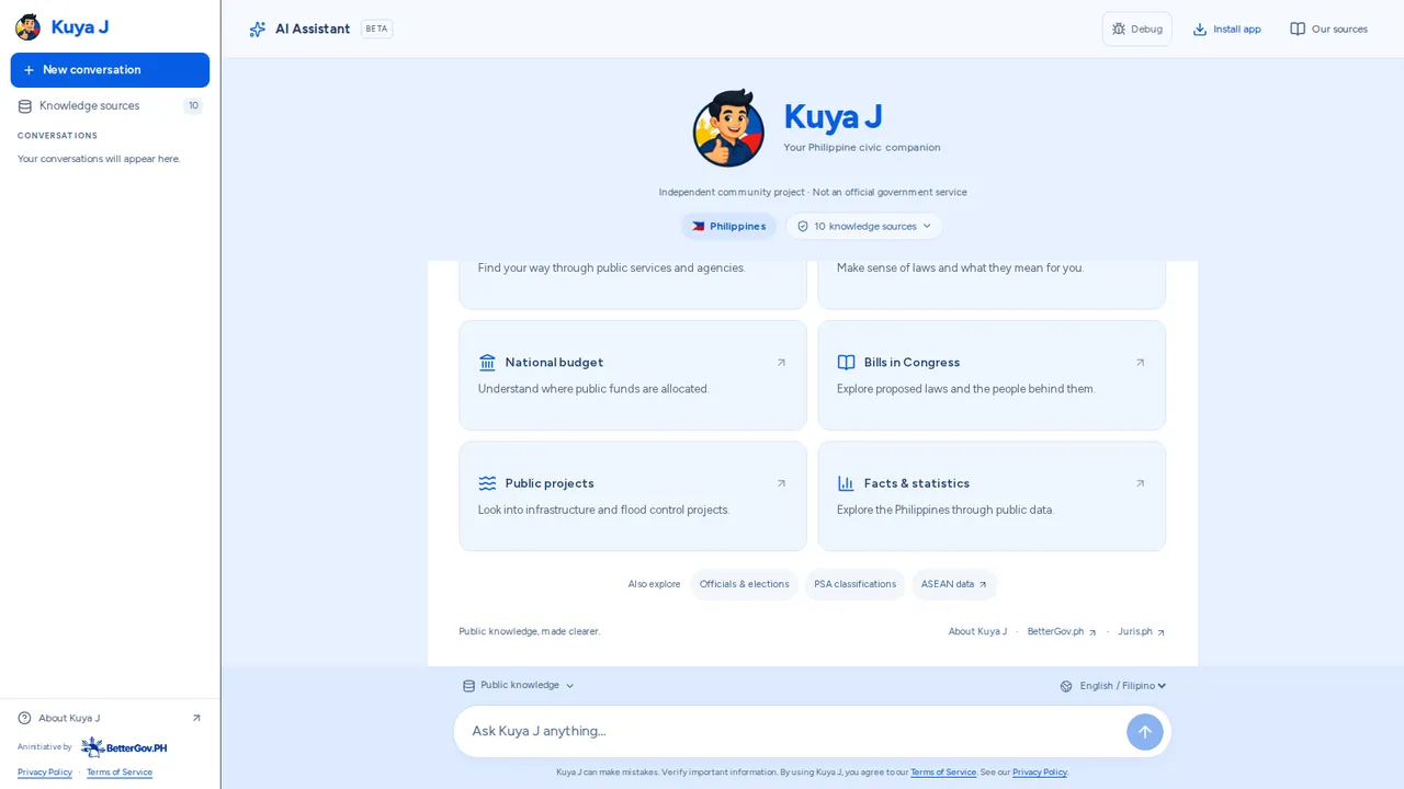 The Kuya J website