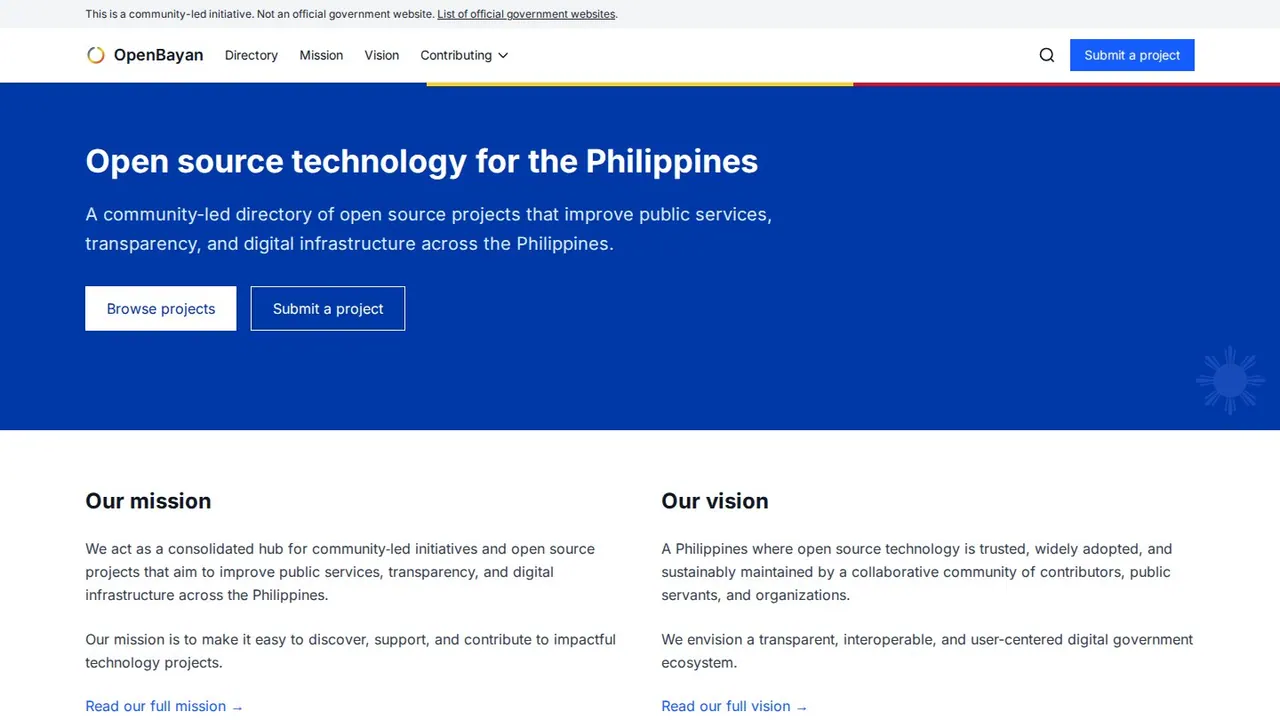 Preview of the OpenBayan website
